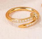 Studring met strass steentjes, Handtassen en Accessoires, Ringen, Ophalen of Verzenden, Nieuw, Met strass