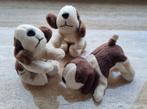 Set van 3 puppy knuffelberen hond, type beagle, Kinderen en Baby's, Ophalen of Verzenden, Nieuw, Hond