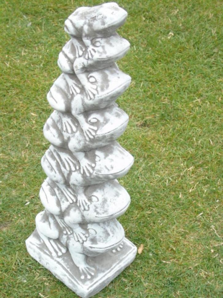 kikkerspringstandbeeld (7), geweldige prijs!, Tuin en Terras, Tuinbeelden, Nieuw, Dierenbeeld, Steen, Ophalen