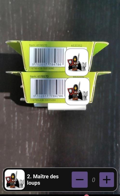 2x Lego-minifiguren, Kinderen en Baby's, Speelgoed | Duplo en Lego, Zo goed als nieuw, Lego, Ophalen of Verzenden