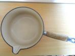 Le Creuset steelpan sauspan 18, geëmailleerd gietijzer, Gebruikt, Gietijzer, Overige typen, Ophalen of Verzenden