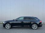 Audi A4 break S-line benzine automaat pan dak, Auto's, 4 cilinders, A4, Zwart, Leder