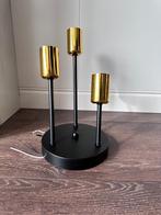 Plafond lamp-zwart/goud, Huis en Inrichting, Ophalen of Verzenden, Nieuw, Metaal, Industriële