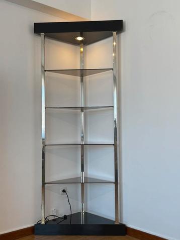 Belgo Chrom plank/hoekdisplay uit de jaren 80 — 2m beschikbaar voor biedingen
