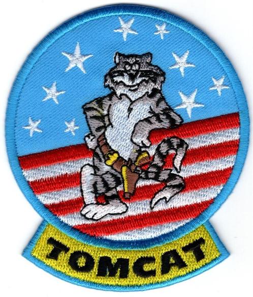 Tomcat Top Gun stoffen opstrijk patch embleem, Verzamelen, Kleding en Patronen, Nieuw, Verzenden