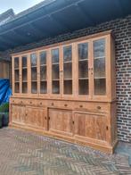 Buffet/vitrine en teck LIVRAISON GRATUITE, Teck, 200 cm ou plus, Comme neuf, Enlèvement