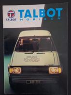 Talbot Horizon 1982 Italië brochure 24 pagina's, Ophalen of Verzenden, Gelezen, Overige merken