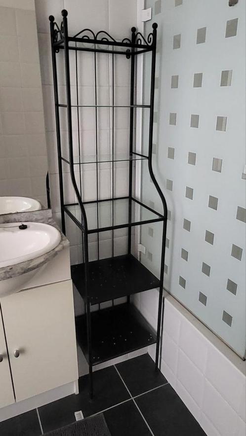 Ikea badkamer rekje zwar glas metal, Huis en Inrichting, Badkamer | Badkamermeubels, Gebruikt, Ophalen