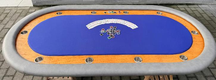 Pokertafel 10 personen, Hobby en Vrije tijd, Gezelschapsspellen | Kaartspellen, Ophalen