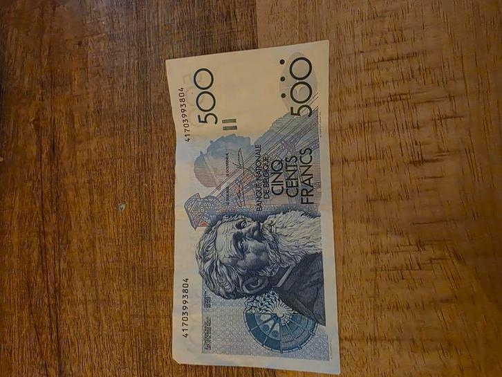 België 500 frank bankbiljet, Postzegels en Munten, Bankbiljetten | Europa | Niet-Eurobiljetten, België, Ophalen