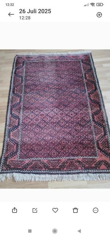 Tapis oriental en laine noué à la main, Enlèvement, Utilisé