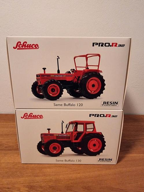 Set Same Buffalo 120 + Same Buffalo 130 Schuco, Hobby en Vrije tijd, Modelauto's | 1:32, Nieuw, Tractor of Landbouw, Schuco, Ophalen of Verzenden