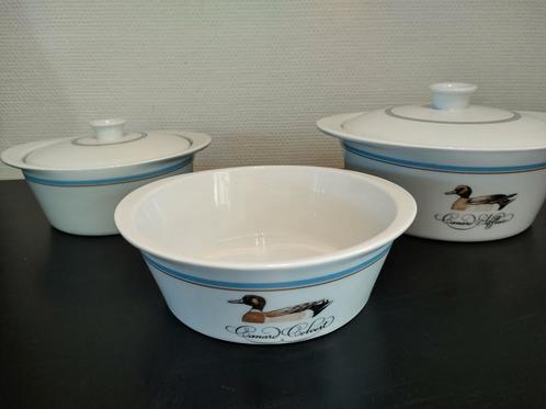 Vuurvaste kommen porcelaine d'Auteuil, Canard Siffleur, Maison & Meubles, Cuisine | Vaisselle, Assiettes(s), Enlèvement ou Envoi