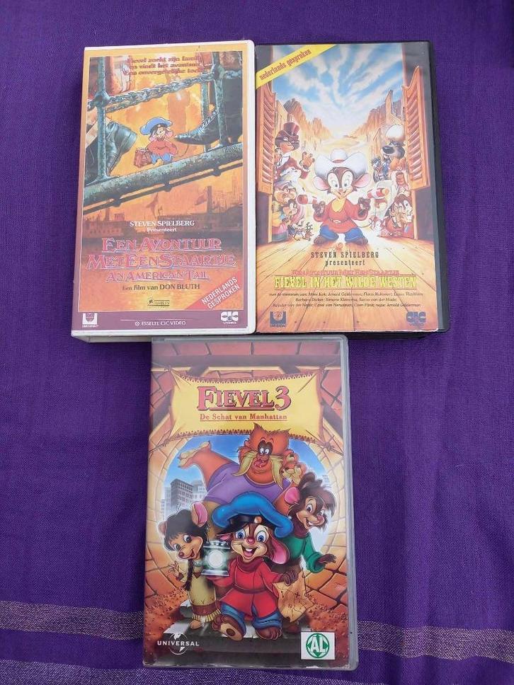 41 x VHS cassettes tekenfilms, spelen perfect, samen 25 euro, Cd's en Dvd's, VHS | Kinderen en Jeugd, Gebruikt, Tekenfilms en Animatie