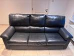 Lederen 3 en 2 zit, Huis en Inrichting, Ophalen, 250 tot 300 cm, Gebruikt, 100 tot 125 cm