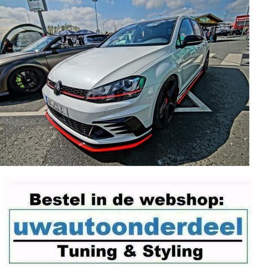 Maxton Spoiler Lip Splitter Geschikt Voor Vw Golf 7 GTI Club, Auto diversen, Tuning en Styling, Verzenden