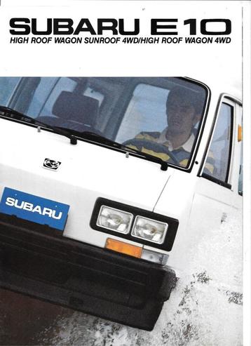 SUBARU E10 WAGON,  1985 beschikbaar voor biedingen