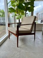 Vintage fauteuil, Deens Design, Huis en Inrichting, Fauteuils, Minder dan 75 cm, Vintage, Ophalen of Verzenden, Zo goed als nieuw