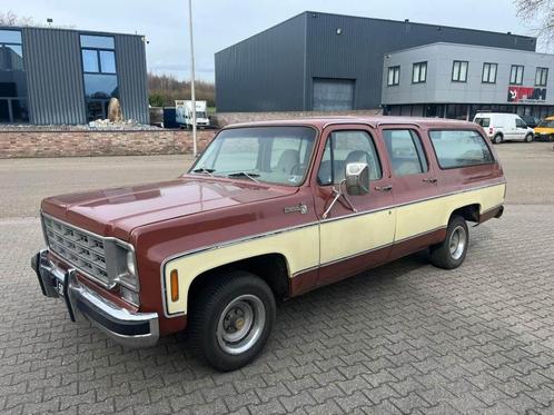 Chevrolet Suburban Silverado LPG V8 1977 verse APK NL auto, Autos, Oldtimers & Ancêtres, Particulier, Attache-remorque, Chevrolet