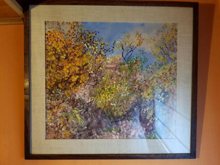 Schilderij bloemenpracht - 1972, Antiek en Kunst, Kunst | Schilderijen | Klassiek, Ophalen