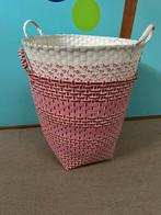 Vrolijk gekleurde manden, Kunststof, Gebruikt, Mand, Rond