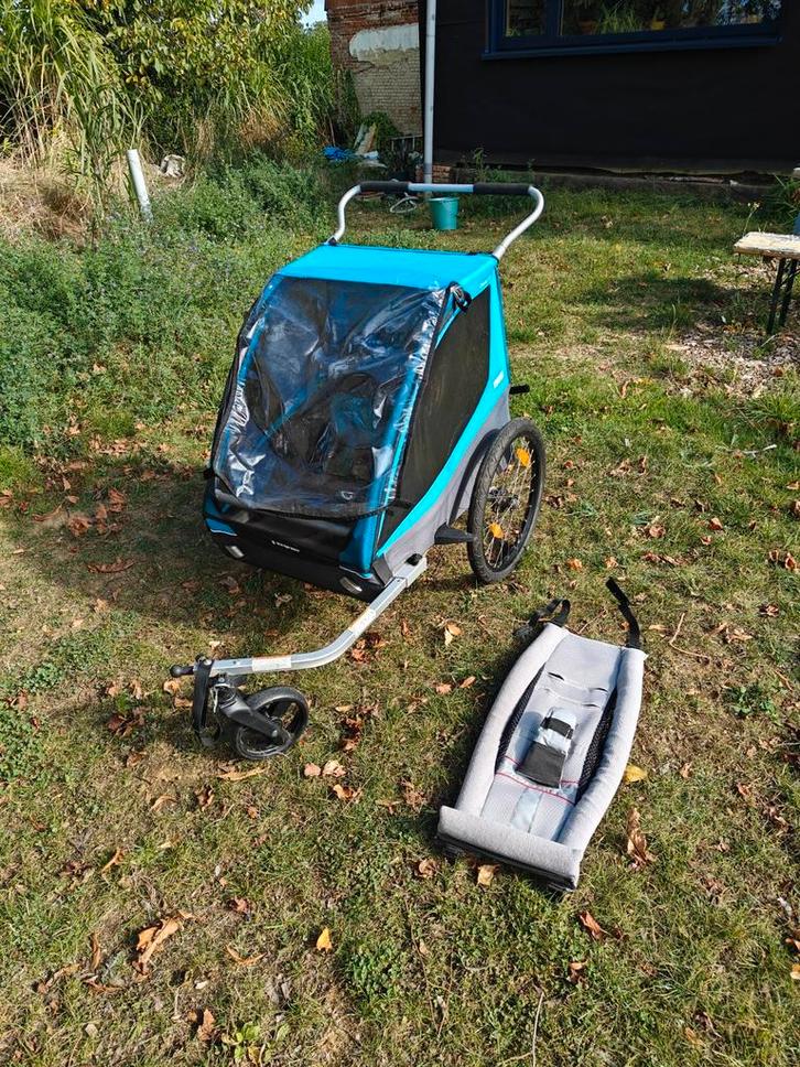 Fietskar Thule Coaster XL & babyhangmat, Fietsen en Brommers, Fietsaccessoires | Aanhangwagens en Karren, Zo goed als nieuw, Ophalen