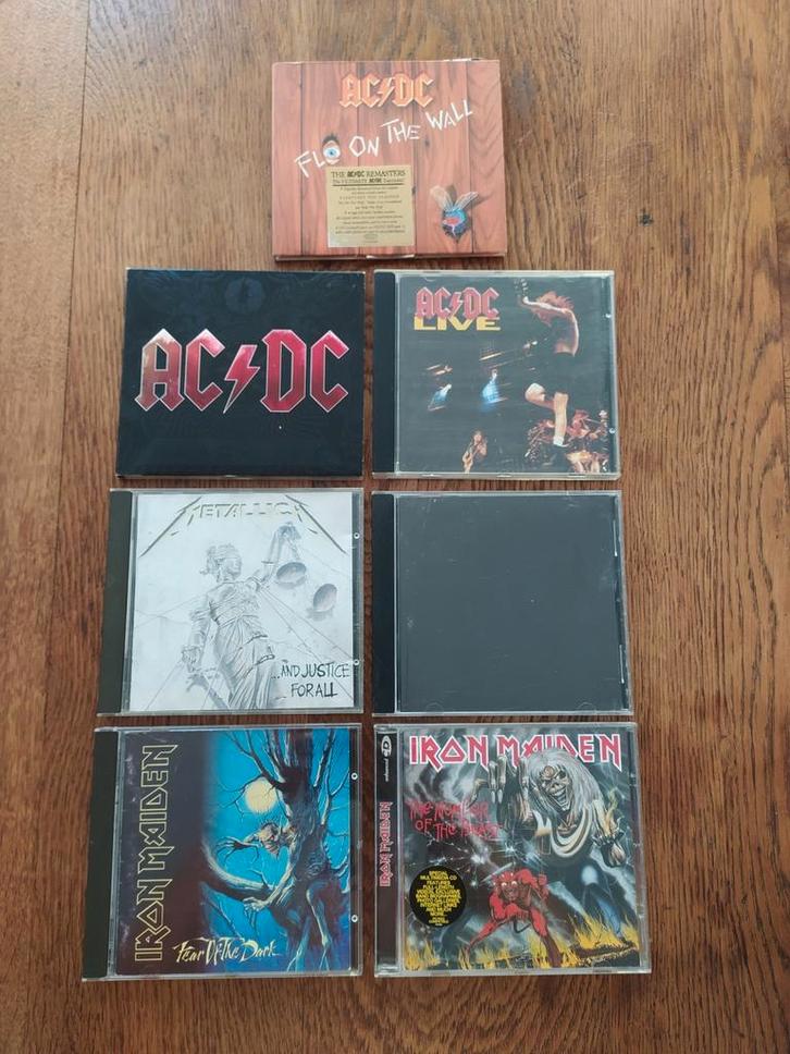 Cd's ACDC, Metallica, Iron Maiden, Cd's en Dvd's, Cd's | Hardrock en Metal, Gebruikt, Ophalen of Verzenden