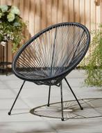 Zwarte loungestoel, Tuin en Terras, Ophalen of Verzenden, Zo goed als nieuw