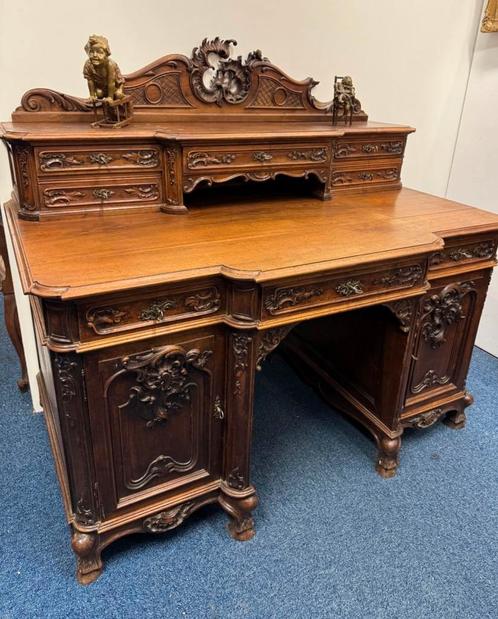 Bureau Style Louis 15 Noyer, Antiek en Kunst, Antiek | Kantoor en Zakelijk, Ophalen