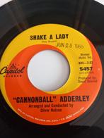 "CANNONBALL" ADDERLEY. SHAKE A LADY. VG+ POPCORN 45T, CD & DVD, Vinyles | R&B & Soul, Utilisé, Enlèvement ou Envoi
