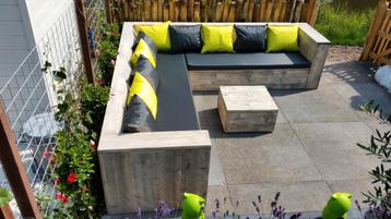 Hoeksalon u vorm loungeset tuinset loungebank maatwerk  beschikbaar voor biedingen