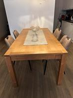 Licht eikenhouten eettafel – uitbreidbaar tot 3 meter, Huis en Inrichting, Tafels | Eettafels, Ophalen, Eikenhout, 200 cm of meer