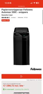 Papierversnipperaar Fellowes, Zakelijke goederen, Ophalen