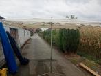 Enselble paraplu 3mx2m avec pied et statifs contre vent., Ophalen of Verzenden, Gebruikt