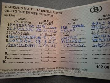 NMBS Standard Multi 4 lijntjes tem 11/10/2025 beschikbaar voor biedingen