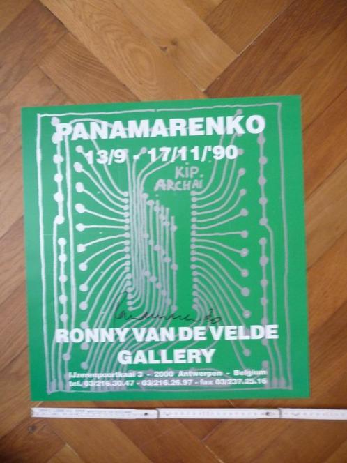 PANAMARENKO - AFFICHE, ORIGINEEL GESIGNEERD, Antiek en Kunst, Kunst | Litho's en Zeefdrukken, Ophalen of Verzenden