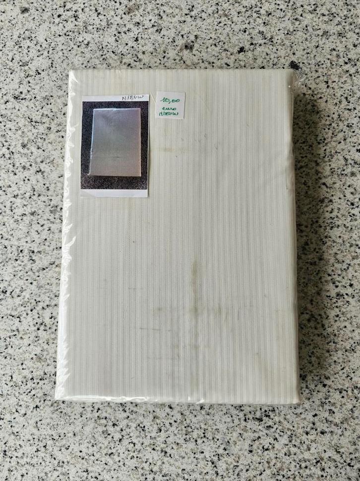 Dekbedovertrek - 1 persoon - NIEUW, Huis en Inrichting, Slaapkamer | Beddengoed, Nieuw, Dekbedovertrek, Eenpersoons, Wit, Ophalen of Verzenden