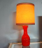 Oranje vintage lamp in keramiek, Antiek en Kunst, Antiek | Verlichting, Ophalen of Verzenden