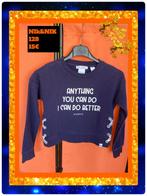 Sweater crop top meisje 128.  NIk&NIK, Kinderen en Baby's, Ophalen of Verzenden, Zo goed als nieuw, Meisje