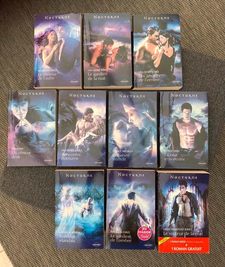 Lot de 10 Livres HARLEQUIN (Nocturne), Boeken, Romans, Gelezen, Ophalen
