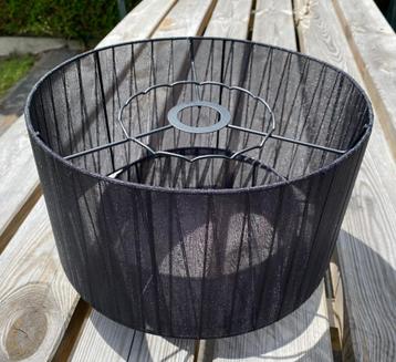 Mooie stoffen lampenkap zwart 30 cm beschikbaar voor biedingen