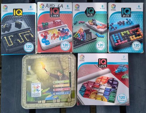 Lot van 6 Smart Games, Kinderen en Baby's, Speelgoed | Kinderpuzzels, Zo goed als nieuw, 6 jaar of ouder, Verzenden