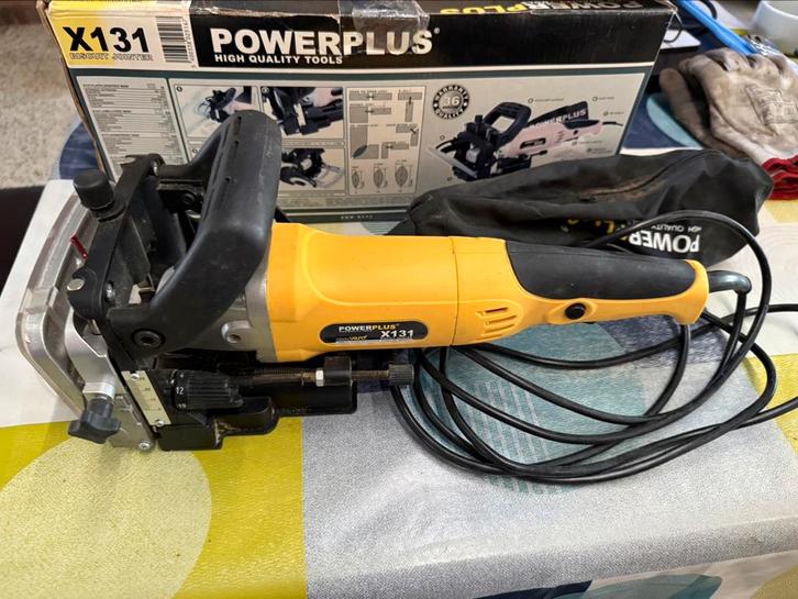 Power Plus X131 lamellenfrees, Doe-het-zelf en Bouw, Gereedschap | Freesmachines, Zo goed als nieuw, Elektrisch, Lamellenfrees