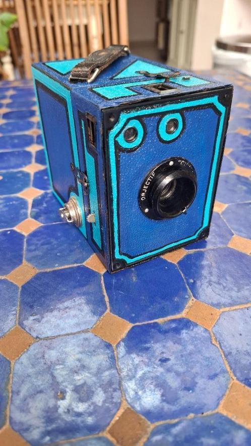 Coronet Box Camera - hand painted, Verzamelen, Foto-apparatuur en Filmapparatuur, Fototoestel, Voor 1940, Ophalen of Verzenden