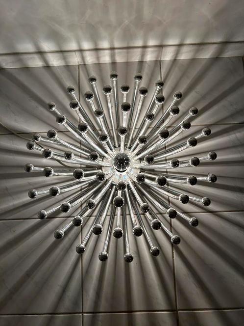 Sputnik lamp zilver, Huis en Inrichting, Lampen | Wandlampen, Zo goed als nieuw, Kunststof, Ophalen