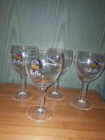 6 oude kleine Leffe glazen in kristal, Glas of Glazen, Ophalen of Verzenden, Leffe, Zo goed als nieuw