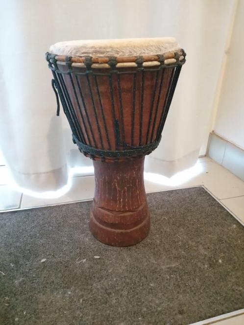 Prima originele Afrikaanse Jembe gratis gewatteerde draagza, Muziek en Instrumenten, Percussie, Zo goed als nieuw, Trommel, Ophalen