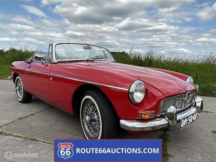 MG MGB Cabriolet | 1964 | Route 66 Auctions, Auto's, Oldtimers, Bedrijf, Te koop, MG, Benzine, Overige carrosserie, Handgeschakeld