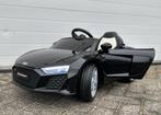 Audi R8 12v zwart Afstands. - Bluetooth - Leder en Rubberba, Kinderen en Baby's, Speelgoed | Buiten | Voertuigen en Loopfietsen