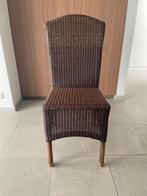 6 stoelen & 2 armstoelen 'ORIGINEEL Loom FURNITURE BV', Huis en Inrichting, Ophalen, Riet of Rotan, Gebruikt, Bruin